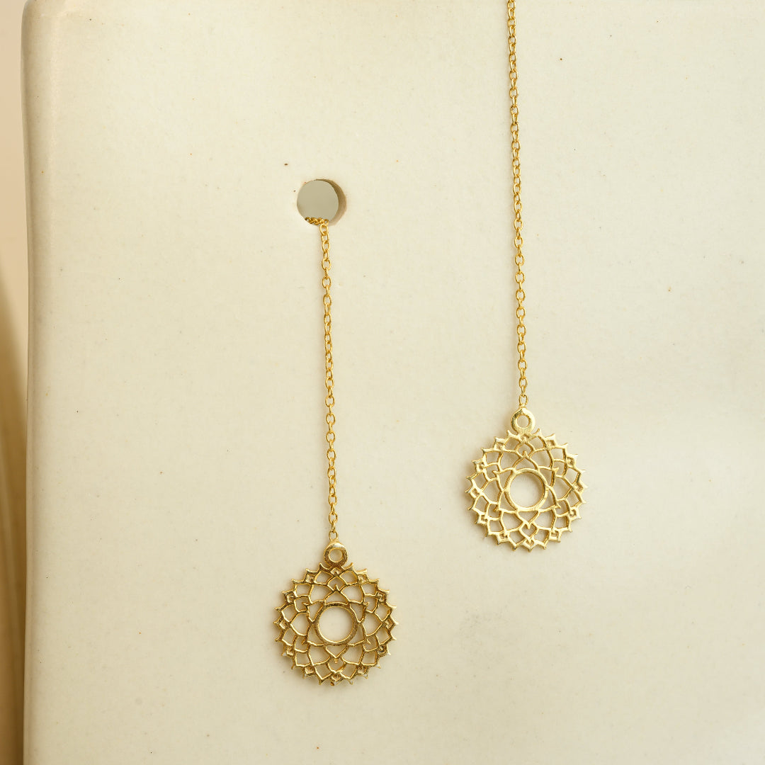 Crown Chakra Threader Earrings
