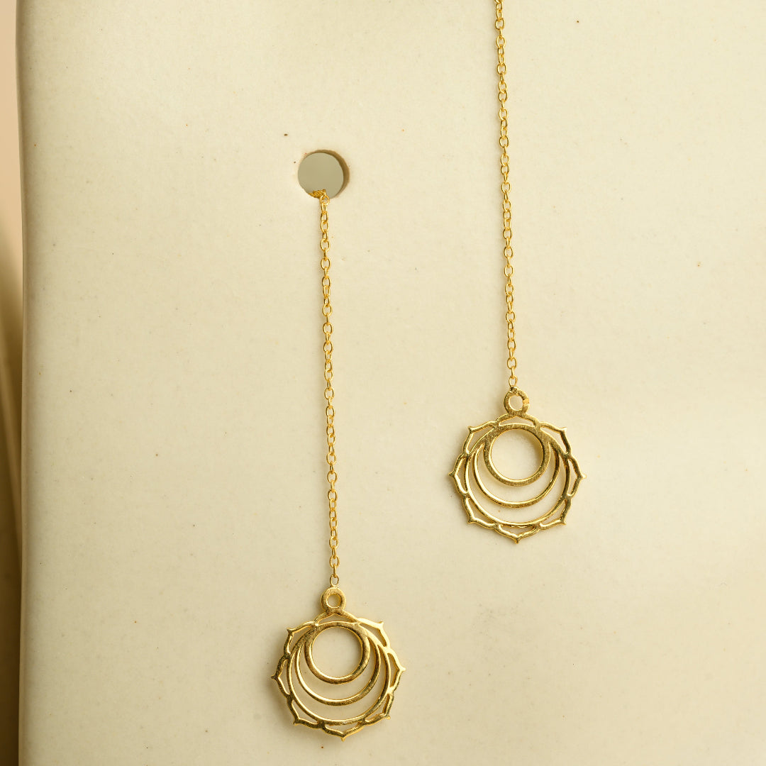 Sacral Chakra Threader Earrings