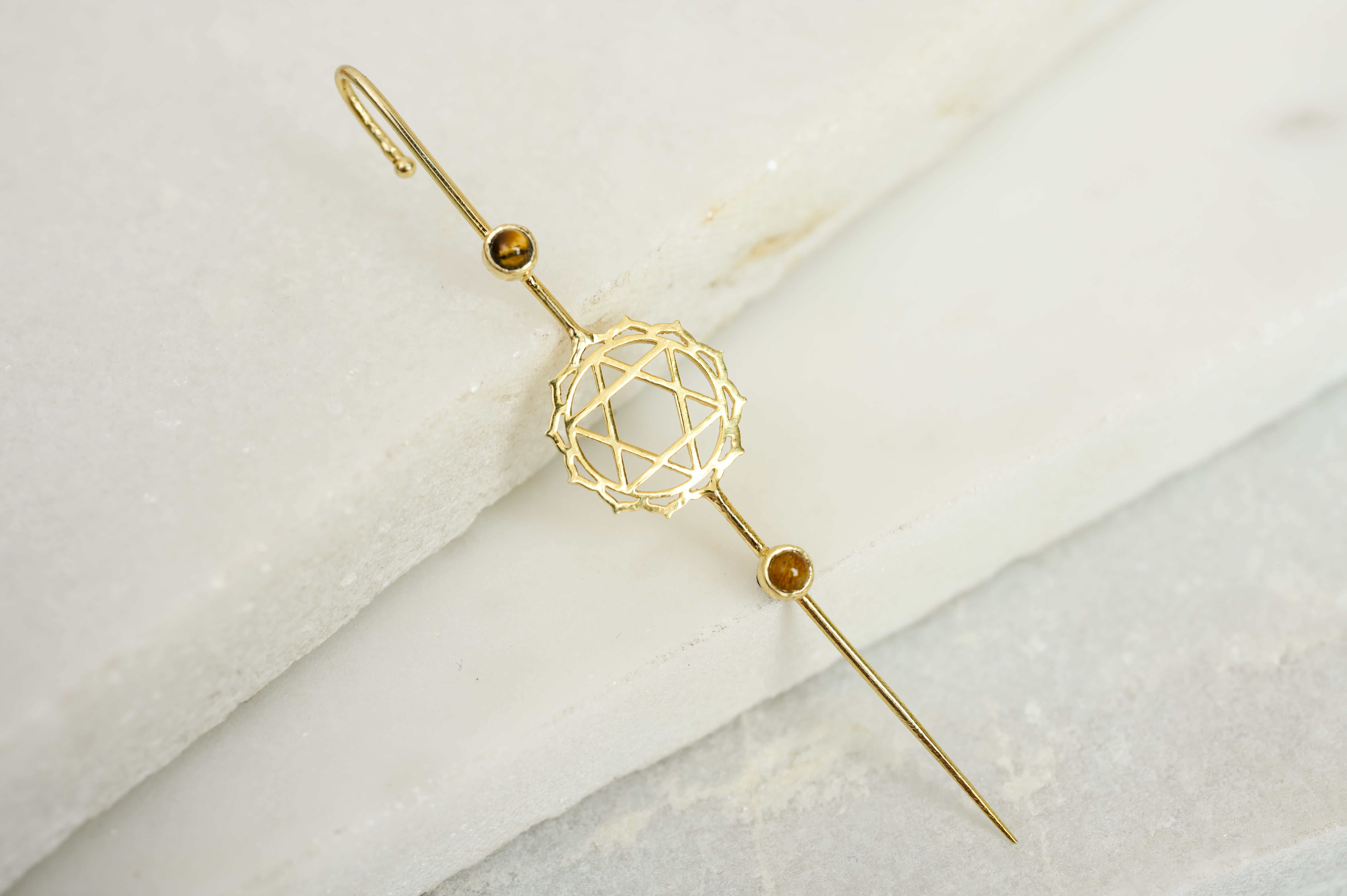 Heart Chakra Ear Pin