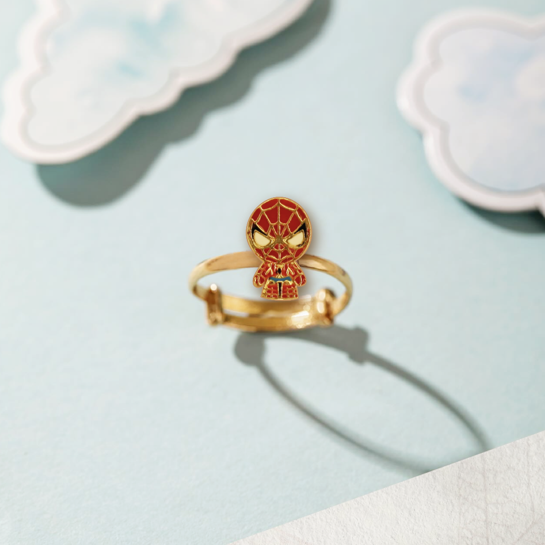 Spiderman kids adjustable ring