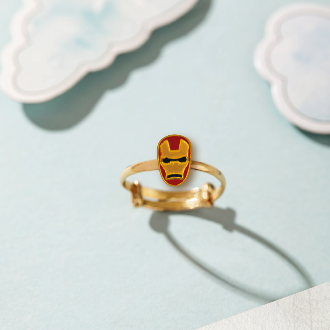 Iron man kids adjustable ring