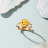 Smiley kids adjustable ring