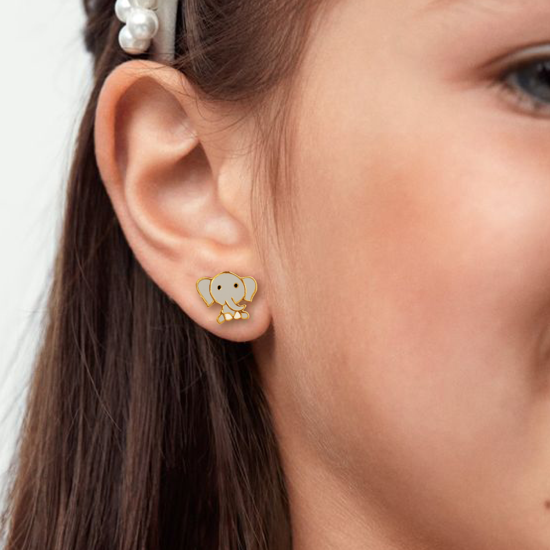 Elephant ear studs