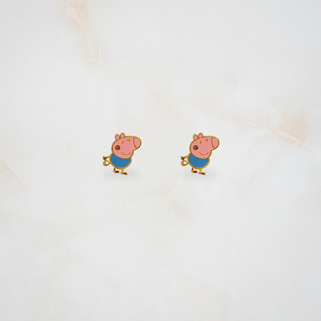Peppa pig ear studs