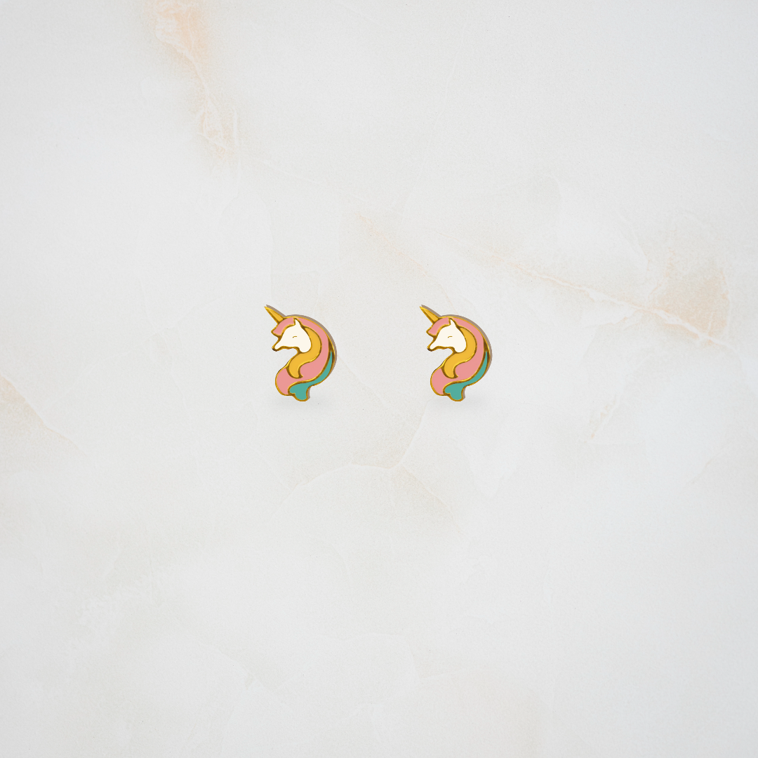Unicorn ear studs