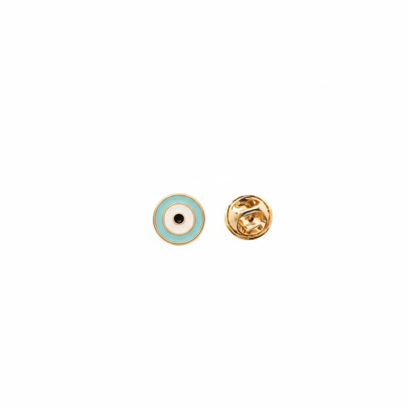 Evil eye pastel blue Lapel pin