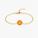 Sun enamel Flexible Chain Bracelet