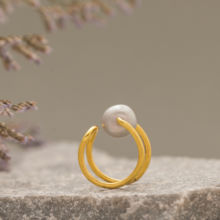 Pearl Band Ring