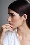Broad dainty hoops