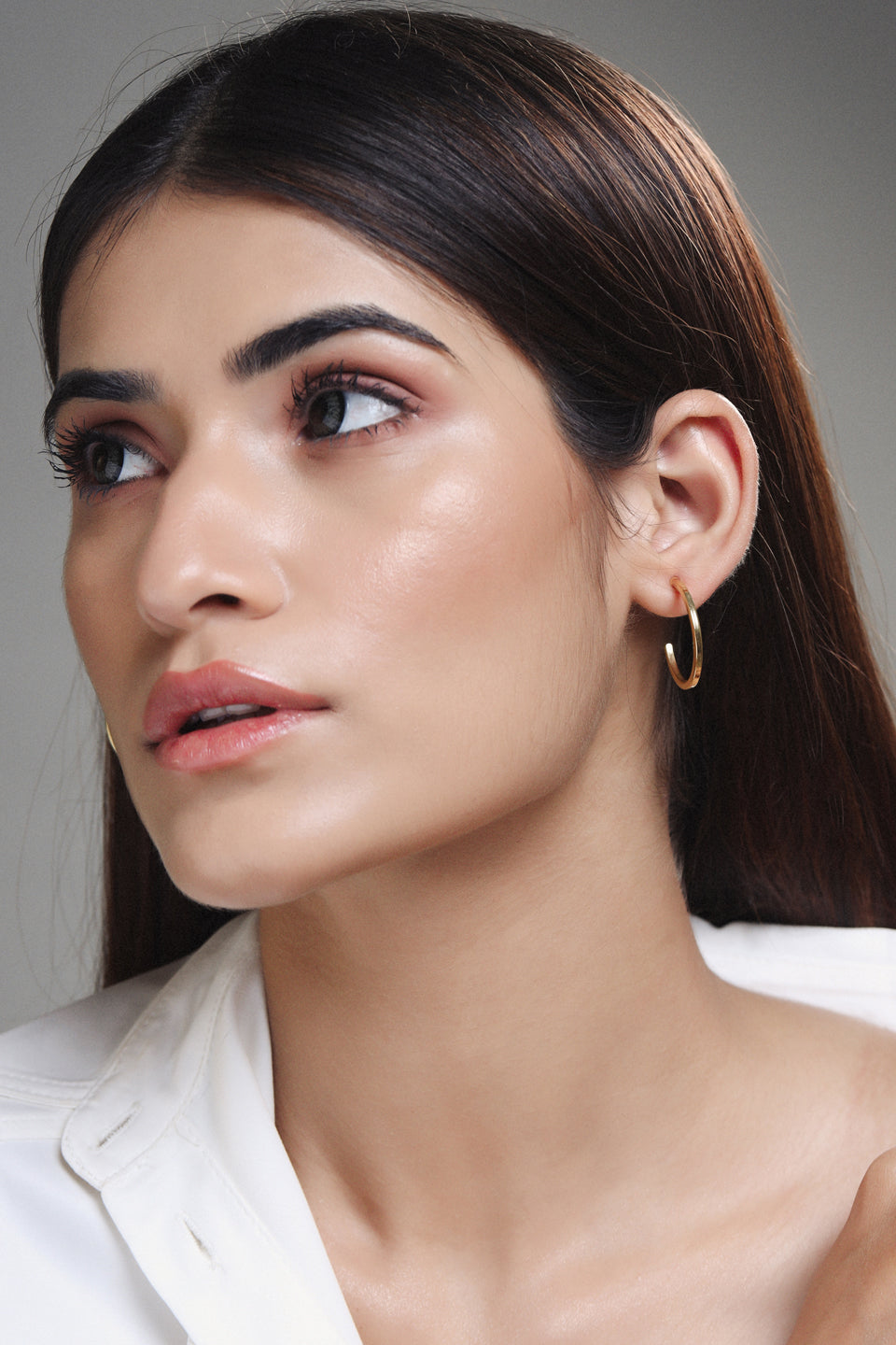 Sleek dainty hoops