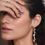 Pearl long dual danglers