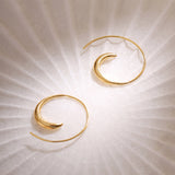 Spiral sleek hoops