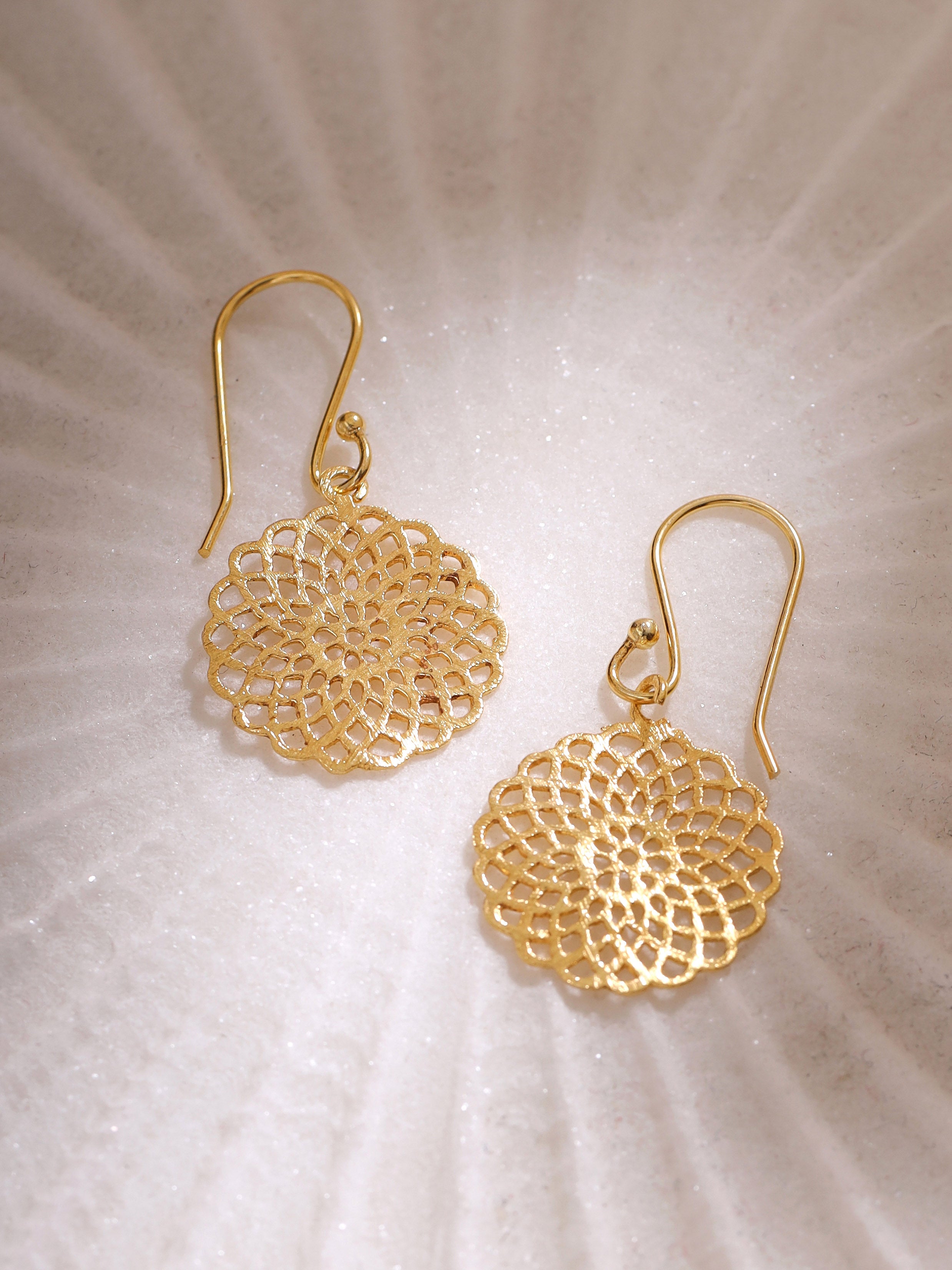 Chakra mandala earrings
