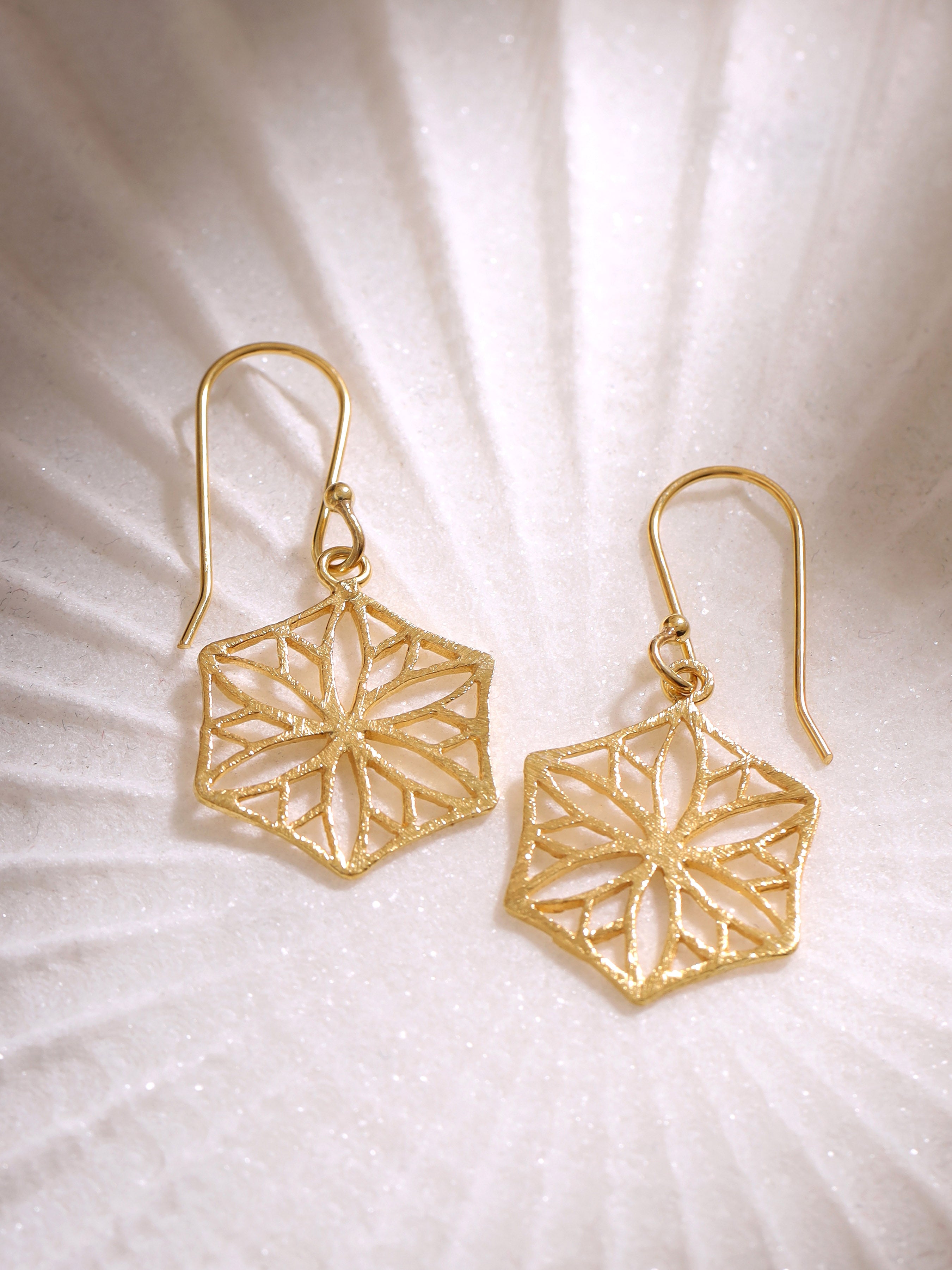 Hexagonal earrings