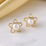 Star flower shaped studs