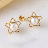 Star flower shaped studs