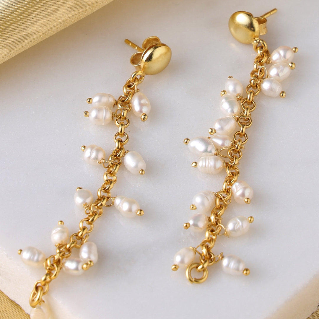 Pearl long dual danglers