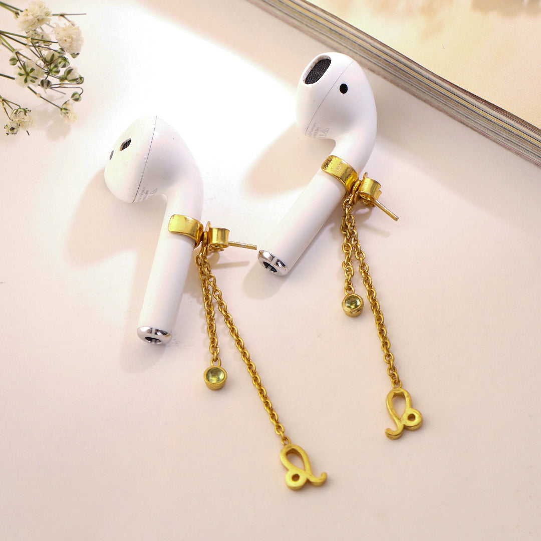 Leo charm airpods earrings