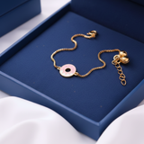 Donut 92.5 silver anklet for baby girl