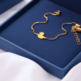 Duck 92.5 silver anklet for baby girl