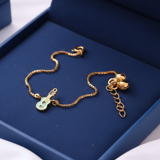 Guitar 92.5 silver anklet for baby girl