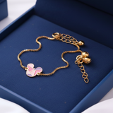 Mickey 92.5 silver anklet for baby girl