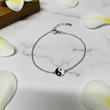 Yin yang 92.5 silver bracelet