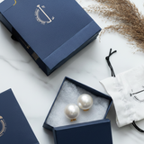 18mm half pearl studs