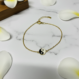 Yin yang 92.5 silver bracelet