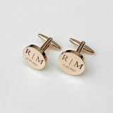Personalized round cufflinks