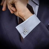 Personalized double Initial cufflinks for men