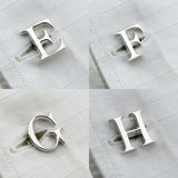 Personalized single Initial cufflinks for men