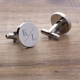 Personalized round cufflinks