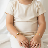 Hamsa Silver adjustable kids bangle