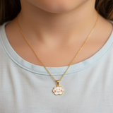 Cloud charm necklace