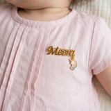 Customized name unicorn 92.5 silver brooch