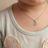 Radhe charm 92.5 silver necklace