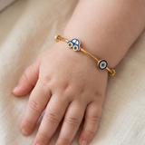 Car-Evil-Eye 92.5 Silver adjustable kids bangle