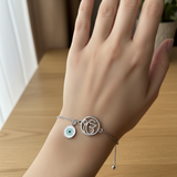 Ik onkar with evil eye 92.5 silver bracelet