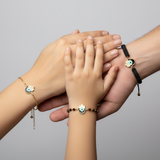 Hamsa 92.5 silver family bracelet set