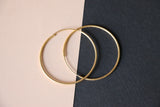 Giant round ear hoops