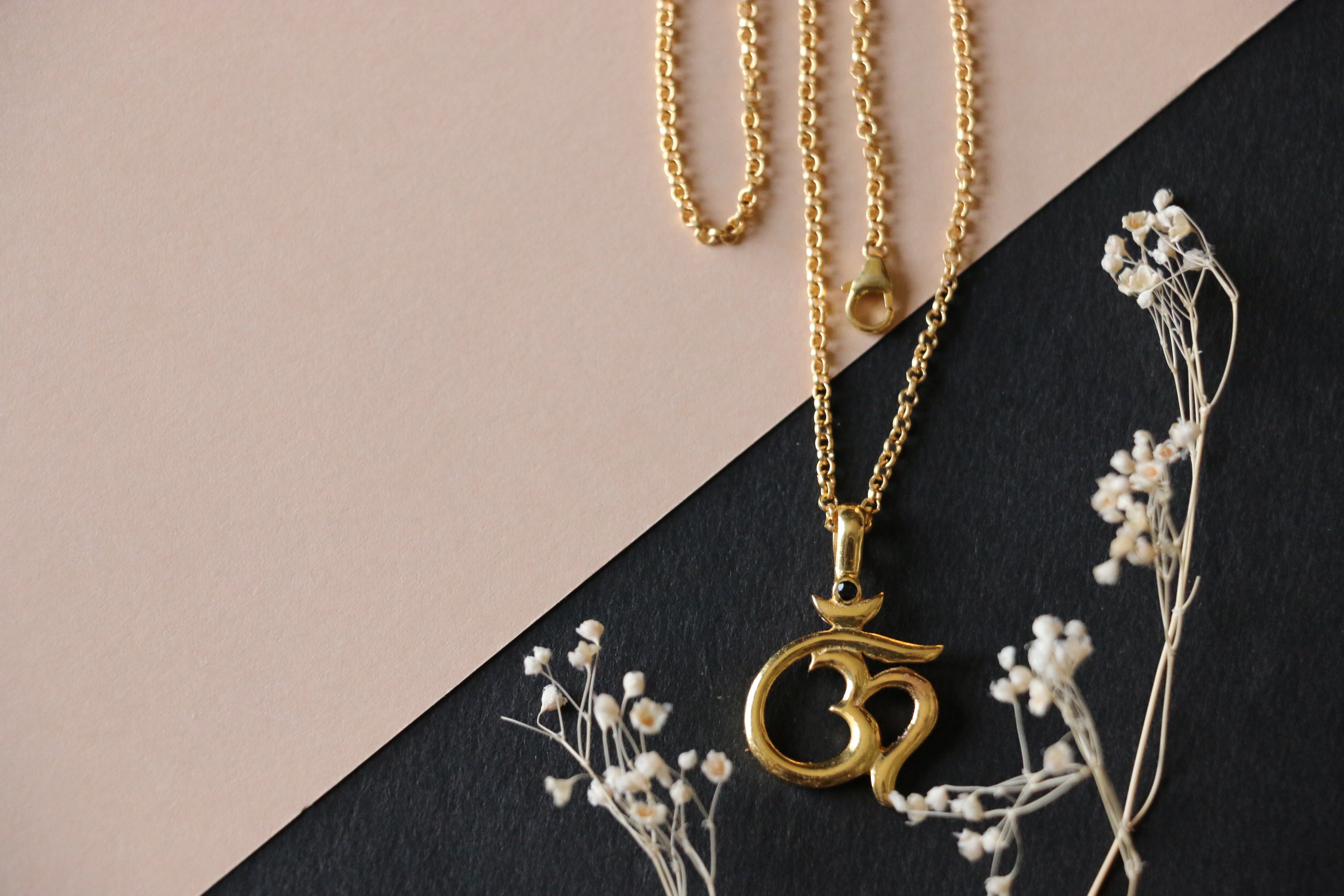 Om charm necklace