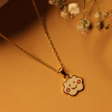 Cloud enamel 92.5 silver necklace set