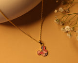 Mickey enamel 92.5 silver necklace set