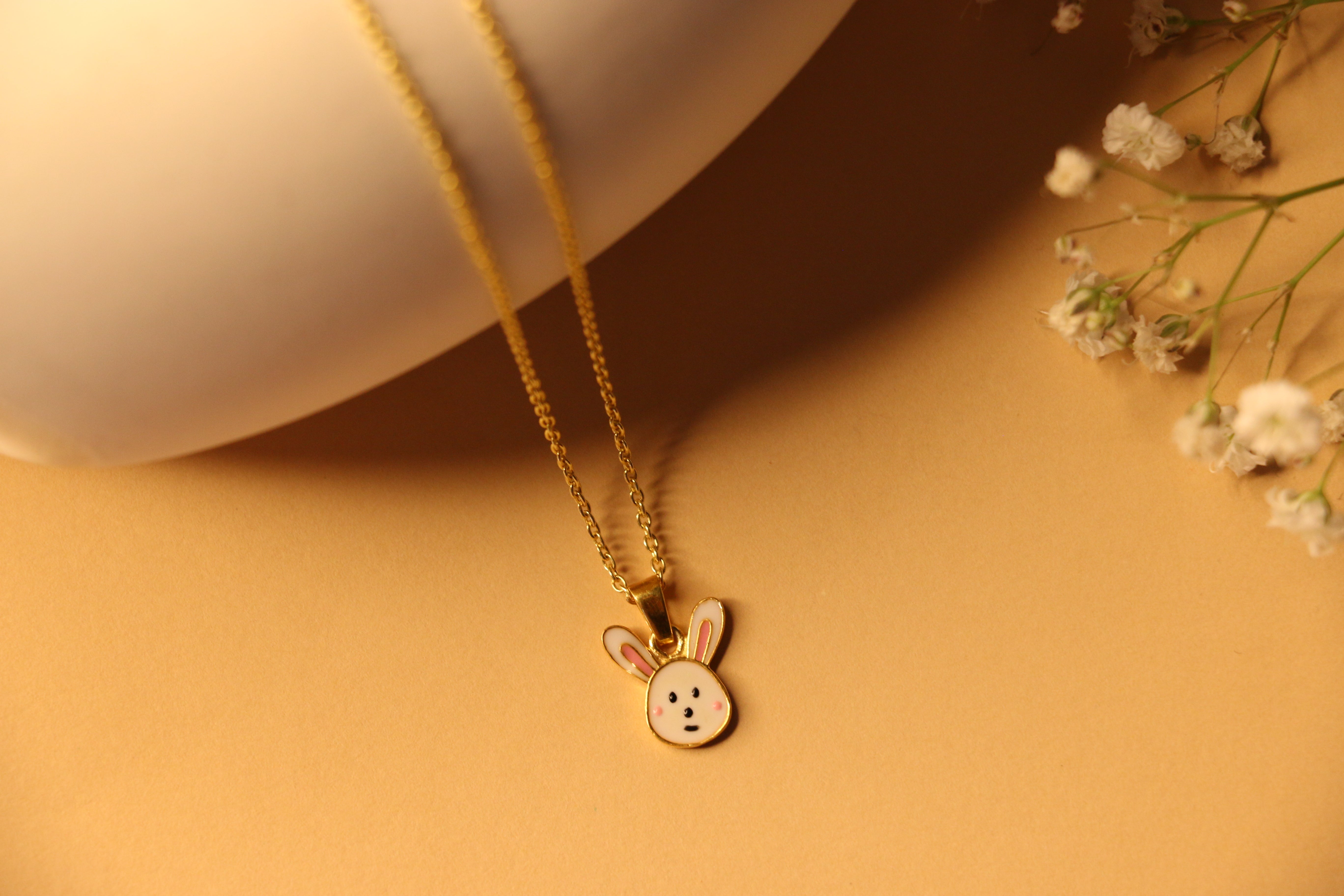 Bunny charm necklace