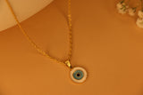 Evil eye charm necklace