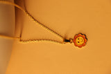 Sun charm necklace