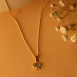 Elephant enamel 92.5 silver necklace set