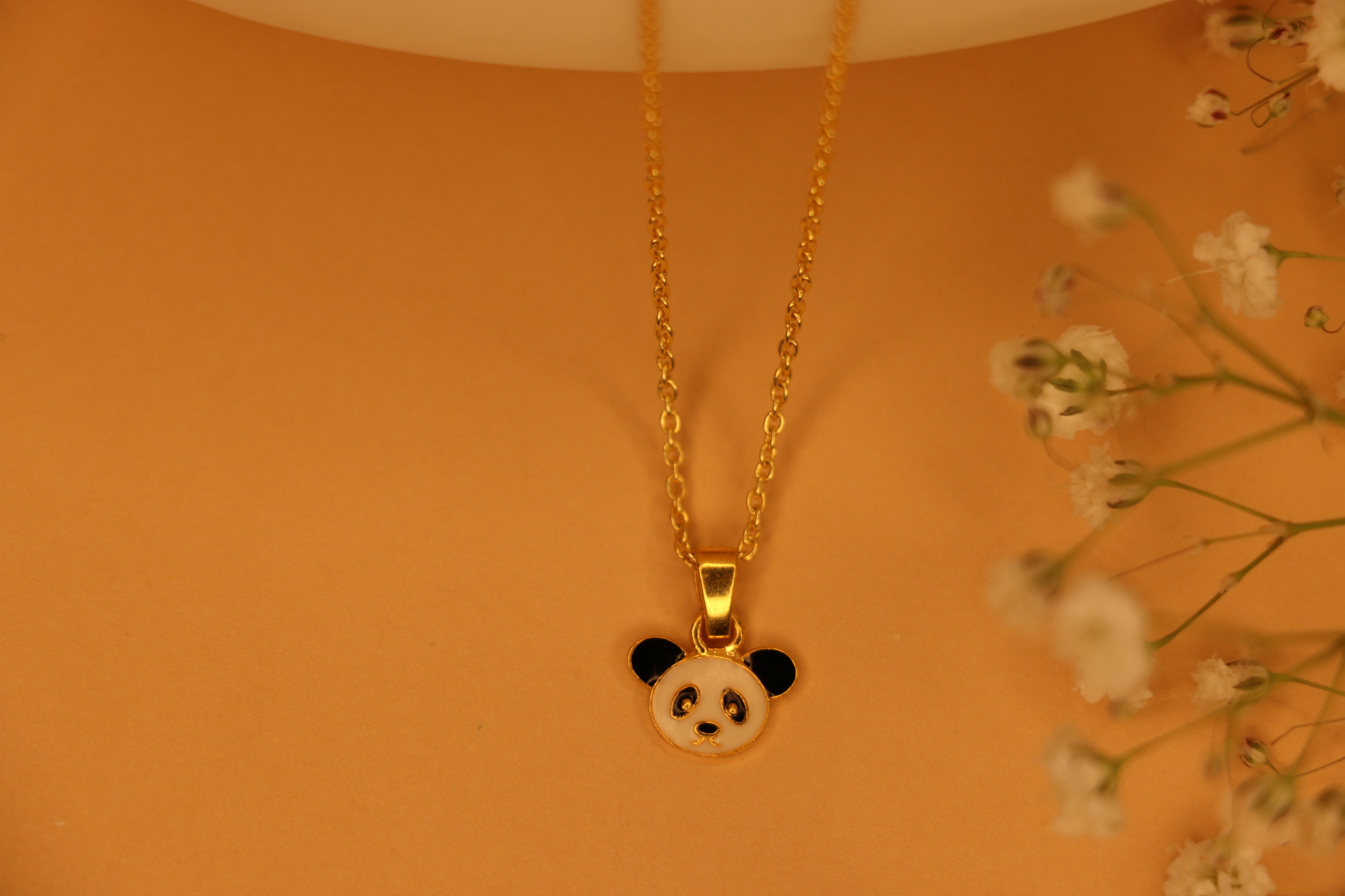 Panda charm necklace