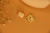 MOP clover ear studs
